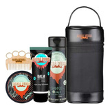 Kit Para Barba Rubra Necessaire Shampoo 3 Em 1 Balm Pomada