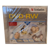 Dvd-rw Regrabable Verbatim 6x 4.7gb 120min Caja Slim