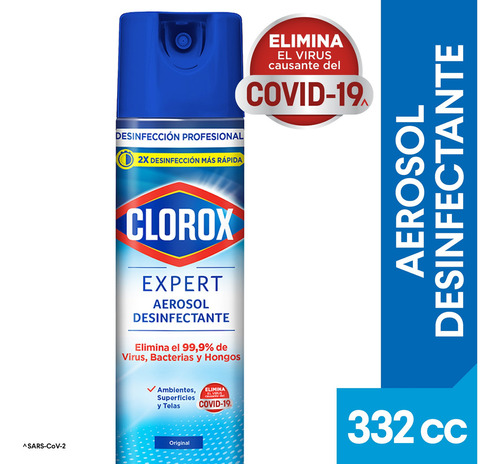 Aerosol Desinfectante Clorox Expert Original 332 Ml