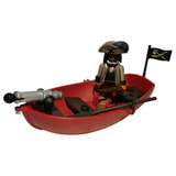 Playmobil 5137 Bote Pirata Con Cañon Capitan Barco Piratas