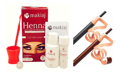 Makiaj Henna Sobrancelha + 1 Lapis Dermatografico