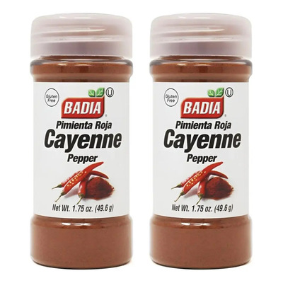 Pimienta Roja Cayena Pepper Badia Sin Tacc 49,6g X2 | Envío gratis