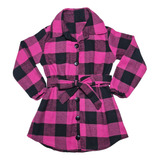 Chemise Camisa Infantil  Manga Longa Vestido Flanelado