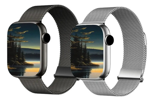 Pulseira Metal Milanês Para Apple Watch Series 10 42mm 46mm | MercadoLivre