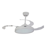 Ventilador De Techo 42 Con Aspas Retractiles Luz Led 