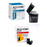 Tiras Accu Chek Guide X 50 Uni + 102 Lancetas Fastclix 