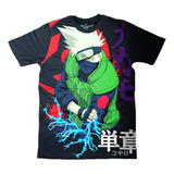 Camiseta Camisa Kakashi Blusa Naruto Masculina Infantil