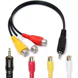 Cable Adaptador Mini Plug 3.5 A 3 Rca Hembra Audio Vídeo 