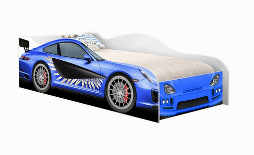 Cama Carro Race Azul, Moveis Para Menino