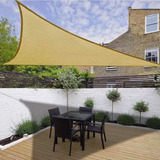 Tela Toldo Sombreamento Shade Decorativa Triangular 3x3x3m Cor Cinza