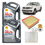 Kit Service Filtros Aceite 5w40 Shell Hx8 Vw Amarok 2.0tdi