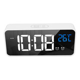 Despertador Led, Dos Juegos De Alarma, Reloj Digital Recarga