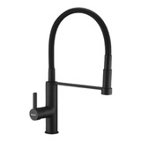 Grifería Mesada Piazza Kitchenpro 10317 Negra Roc Flex Ext P