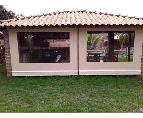 Toldo 2,20 X 2,70 Kit Cortina Retrátil Lona + Peças 