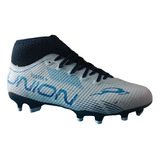 Tenis Futbol Tacos Tachones Union Blanco Azul 