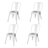 Silla Tolix Reforzada Metalica Apilable X4