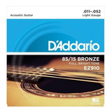 Encordado Daddario Ez910 Para Guitarra Cuerda De Acero 0.11