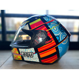 Casco Agv K3 Sv Valentino Rossi 46 - Doble Visor - Talle Ml