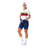 Jersey Ciclismo Safetti M/c Regular Colombia Varta Mujer