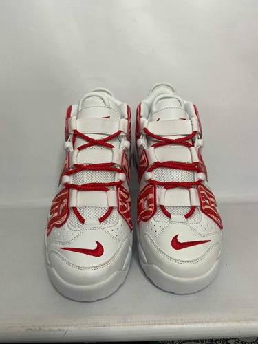 Nike Up Tempo Blanco Con Rojo G5 Con Caja