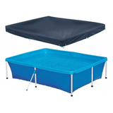 Piscina Infantil 2000 Litros Retangular + Capa - Mor