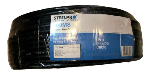 Rollo De Cable 100m Para Microfono De 3 Polos Steelpro