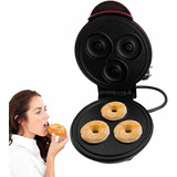 Mini Máquina De Donuts Antiadherente De 3 Moldes Donas