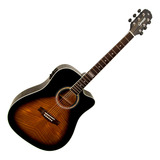 Violão Folk Giannini Eletroacustico Cutaway Gf1dceq Sunburst