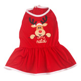 Roupa Roupinha Pets Vestido P O  Natal Tam. 2  Cães E Gatos