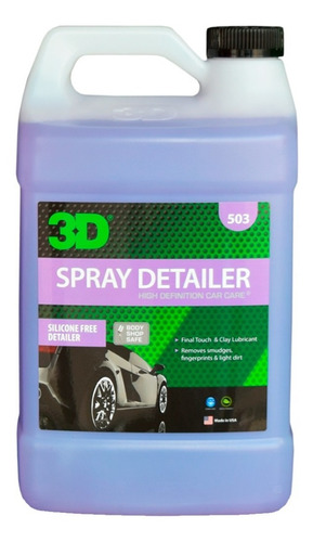 Spray Detailer S/silico / Quick Detailer 4 Lt./ 3d Detailing