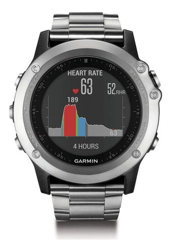 Garmin Fenix 3 Hr Correa Titanio Sin Hrm Smartwatch Silver