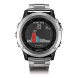 Garmin Fenix 3 Hr Correa Titanio Sin Hrm Smartwatch Silver