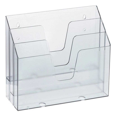 Organizador Triplo Horizontal Transparente Waleu