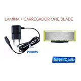 Carregador + Lamina One Blade Qp2520  Qp2501 Novo Original