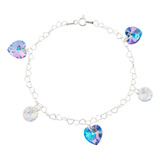 Pulsera Plata 925 Con Cristales De Swarovksi® Vitral Ligth.