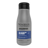 Shampoo Matizador Azul  Platinium Blonde Novalook 800ml