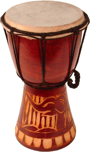 Djembe Drum Carved Bongo La Música De Inspiración Afr...