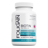 Biotina 10,000mcg Foligain 60 Caps Fast Dissolver  Import