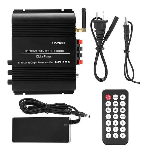 For Lepy Lp-269s Bluetooth 4 Canales Amplificador De Potenc