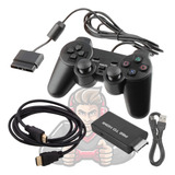 Adaptador Hdmi Ps2 Compatível + Cabo Hdmi 1mt + Controle