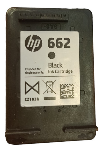 Cartucho Hp 662 Negro Original Vacío De 1 Solo Uso