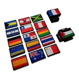 Banderas De Bolsos Viajeros Paises 4.5x3 Cms Excursiones X1 