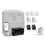Kit Alarme Residencial Alard Max 4 C/ Discadora Celular Gsm