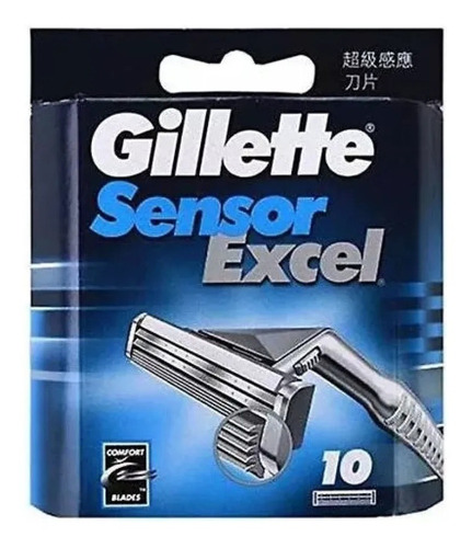 Hojas De Afeitar Para Gillette Sensor Excel - Paquete De 10