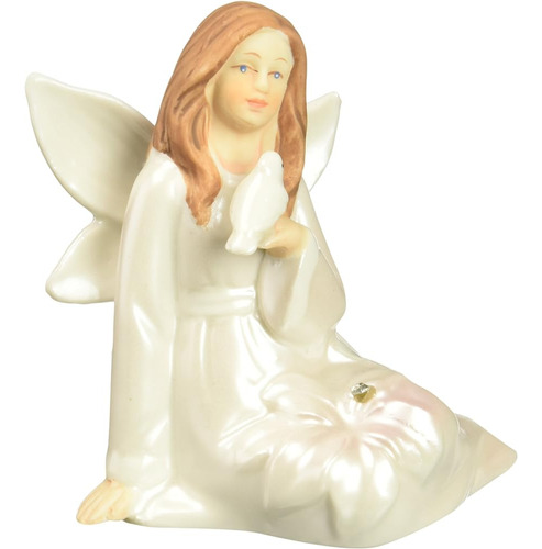Angelstar Porcelana Lirio Ángel Mini Figura-paz