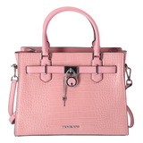 Bolso Bandolera Mediano Michael Kors Hamilton (primrose Croc