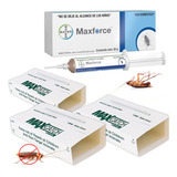 Kit Mata Cucarachas Maxforce Gel Bayer Y 3 Trampas Pegajosas