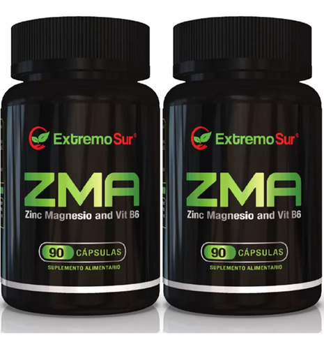Pack 2 Zma Zinc + Magnesio + Vit B6 90 Capsulas 500mg