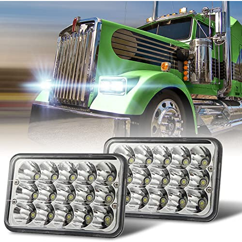 Wowtome Faros Delanteros Led Rectangulares De 4 X 6 Pulgadas