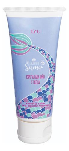 Espuma De Baño Tsu Cosmeticos Sirena 100ml X4 Cod 12475